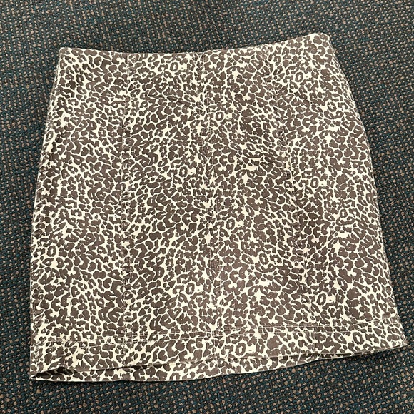Free People Cheetah Mini Skirt - Picture 2 of 5